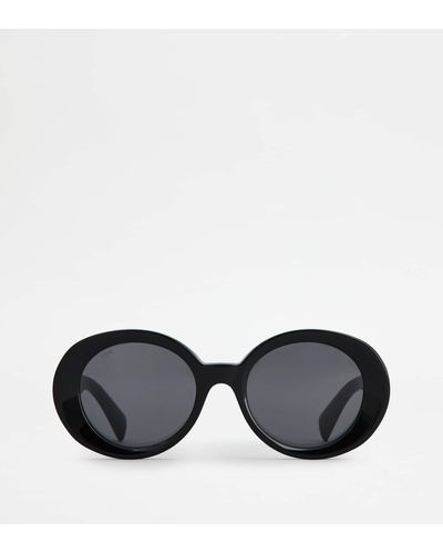 Tod's Ovale Sonnenbrille - Schwarz