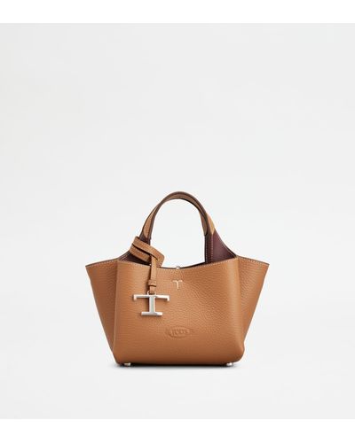 Tod's Bag In Leather Micro - Brown