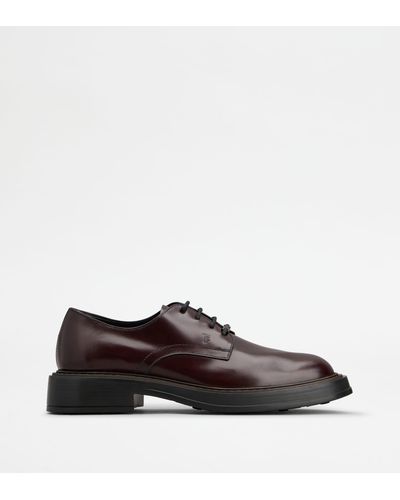 Tod's Lace-ups In Leather - Brown