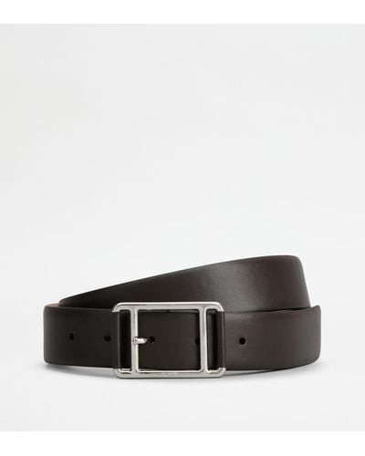 Tod's Belt In Leather - Black