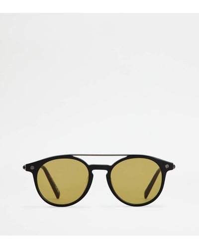 Tod's Pantos Sunglasses With Temples In Leather - Green