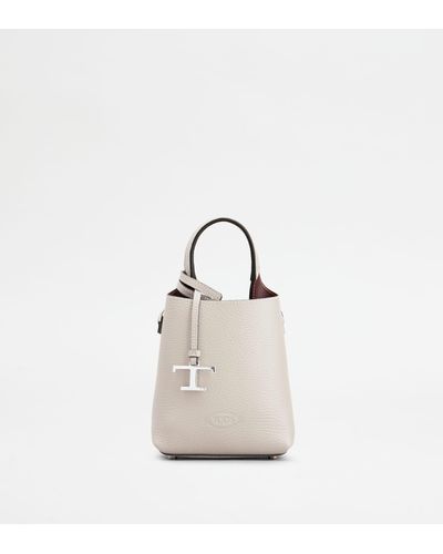 Tod's Micro Bag in Pelle - Bianco