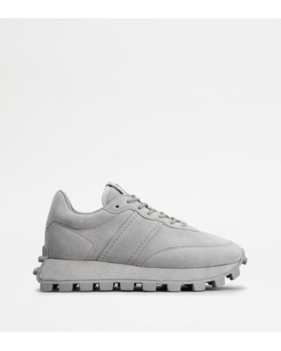 Tod's Trainers 1t In Suede - Grey