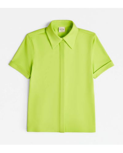 Tod's Shirt In Jersey - Green