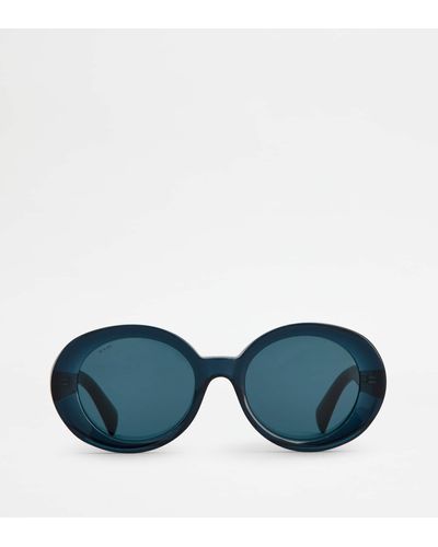 Tod's Oval Sunglasses - Blue