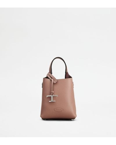 Tod's Micro Bag In Leather - Pink