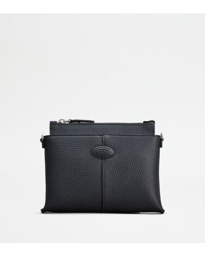 Tod's Di Bag Shoulder Bag In Leather Mini - Black