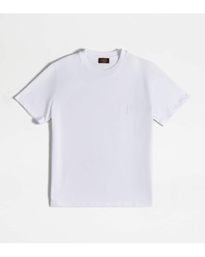 Tod's T-shirt In Jersey - White