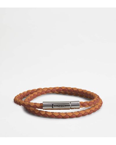 Tod's Mycolors Bracelet In Leather - Brown