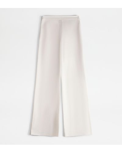 Tod's Trousers In Cotton - White