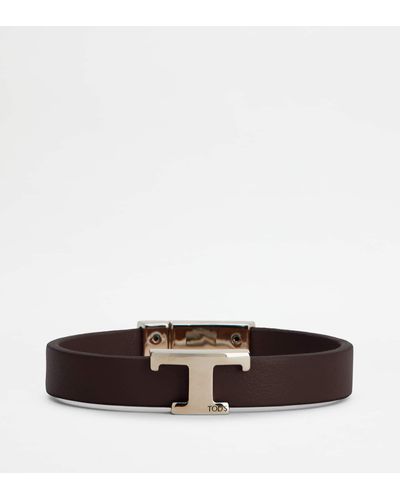 Tod's Armband T Timeless aus Leder - Braun