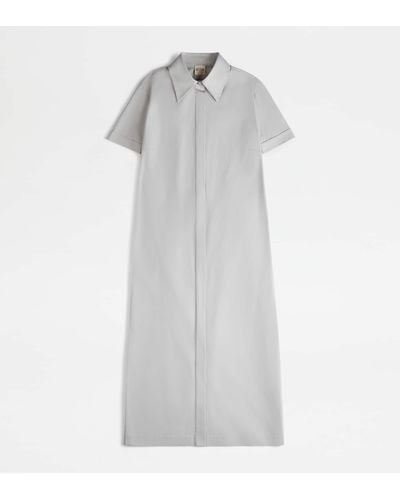 Tod's Robe Longue - Blanc