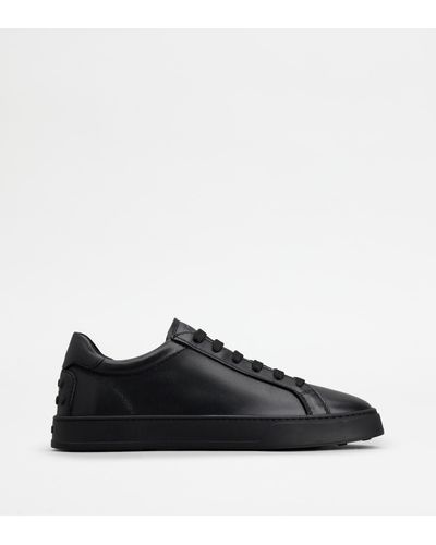 Tod's Trainers In Leather - Black