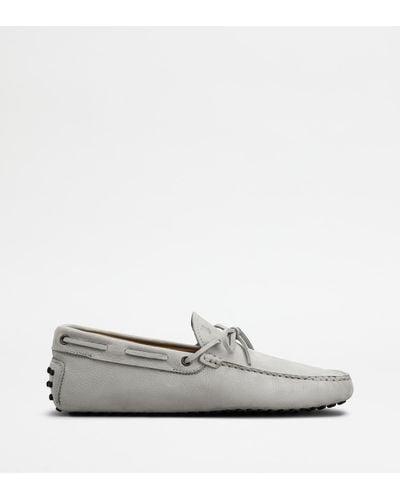 Tod's Gommino Driving Shoes In Nubuck - Multicolour