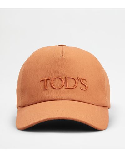 Tod's Cappello con Visiera - Arancione