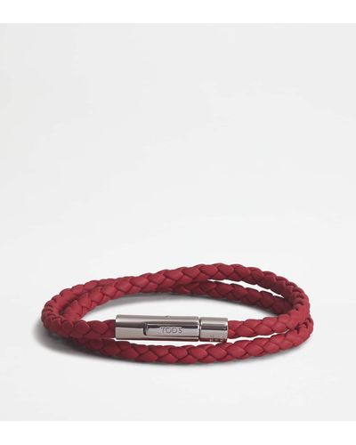 Tod's Mycolors Bracelet In Leather - Red
