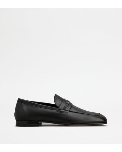 Tod's Loafers In Leather - Black