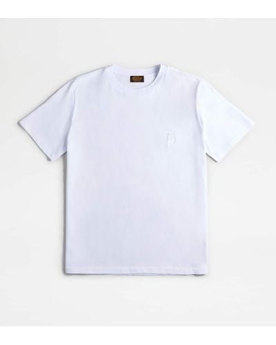 Tod's T-shirt In Jersey - White