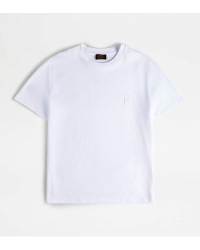 Tod's T-Shirt mit Rundhalsausschnitt - Weiß