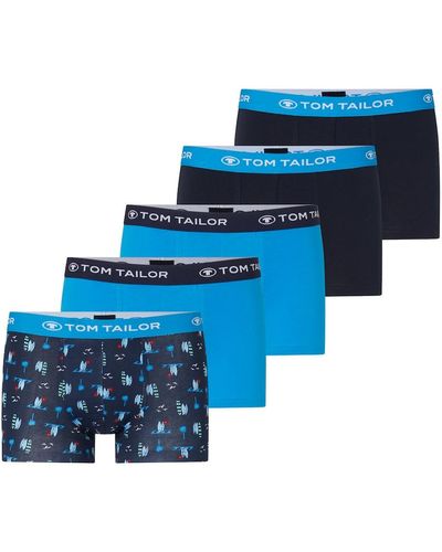 Tom Tailor Boxershorts im 5er Pack - Blau