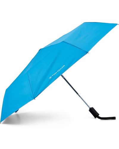 Tom Tailor Unisex Basic Automatik-Regenschirm - Blau