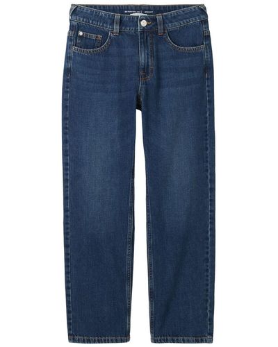 Tom Tailor Jungen Straight Jeans mit recycelter Baumwolle - Blau