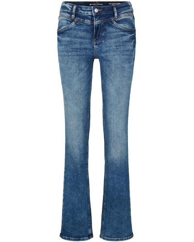 Tom Tailor Alexa Straight Jeans mit Stretch - Braun