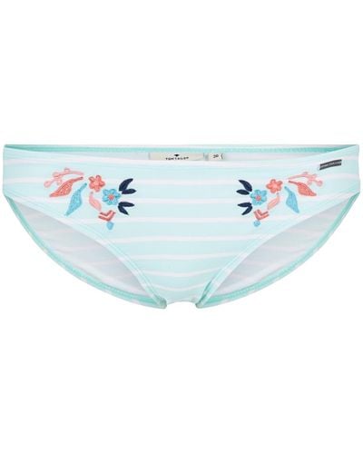 Tom Tailor Gestreifter Bikini-Slip - Blau