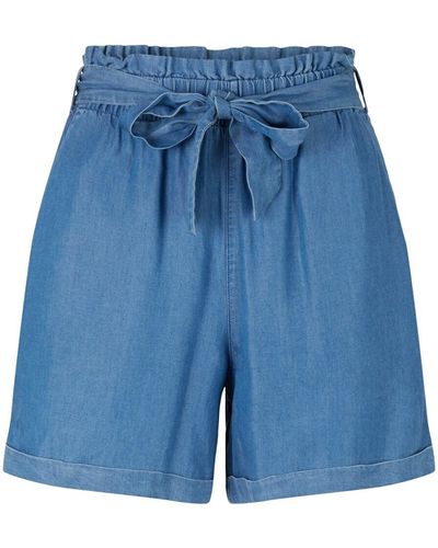 Tom Tailor DENIM Shorts mit elastischem Bund - Blau