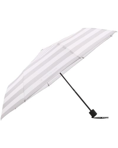 Tom Tailor Unisex Gestreifter Basic Regenschirm - Grau
