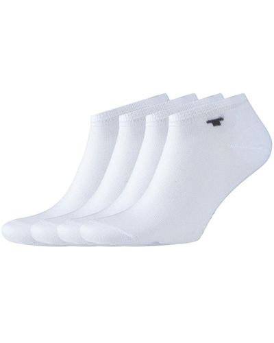 Tom Tailor Unisex Viererpack Sneaker Socken - Weiß