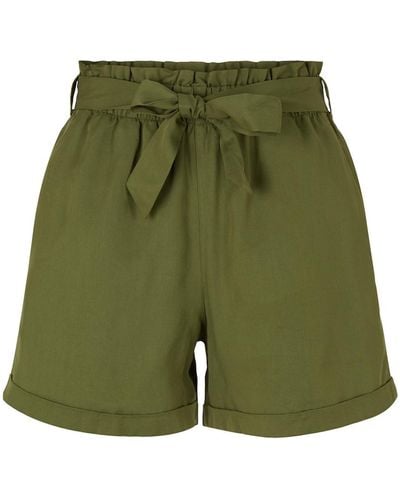 Tom Tailor DENIM Shorts mit elastischem Bund - Grün