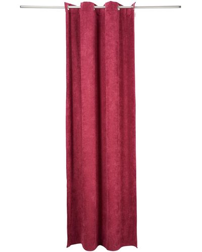 Tom Tailor Unisex Vorhang in Cord-Optik - Rot