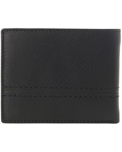 Tom Tailor Portemonnaie aus Leder - Schwarz