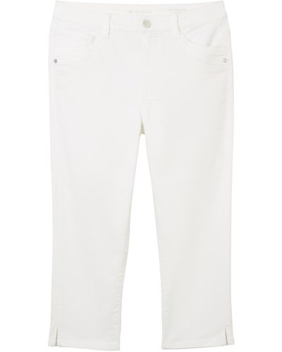 Tom Tailor Kate Capri Jeans mit Bio-Baumwolle - Weiß