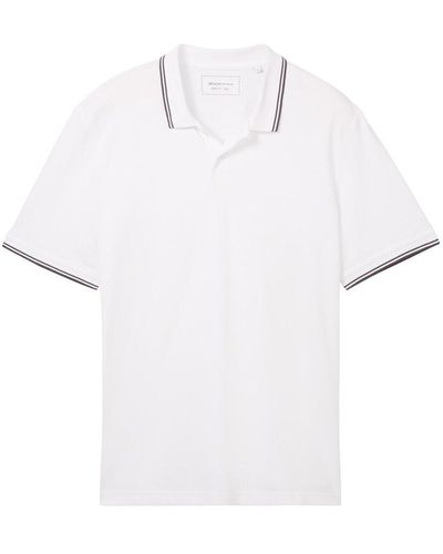 Tom Tailor DENIM Basic Poloshirt - Weiß