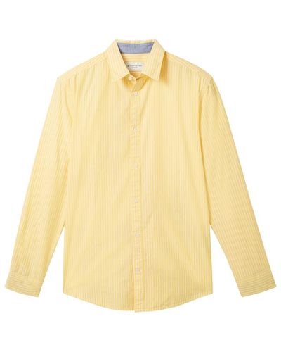 Tom Tailor Gestreiftes Hemd - Gelb