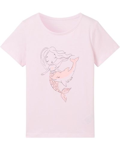 Tom Tailor Mädchen T-Shirt mit Print - Pink