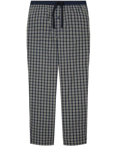 Tom Tailor Pyjamahose mit Karomuster - Grau