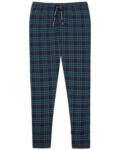 Tom Tailor Pyjamahose mit Karomuster - Blau