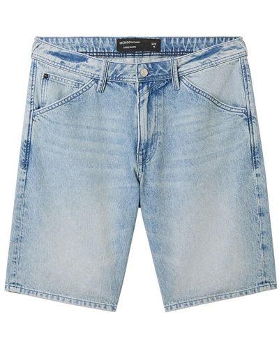 Tom Tailor DENIM Lockere Jeans Shorts - Blau