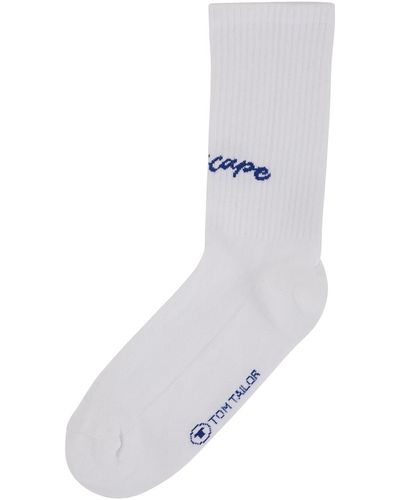 Tom Tailor Unisex Basic Socken - Weiß