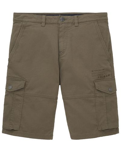 Tom Tailor Cargo Shorts - Grau