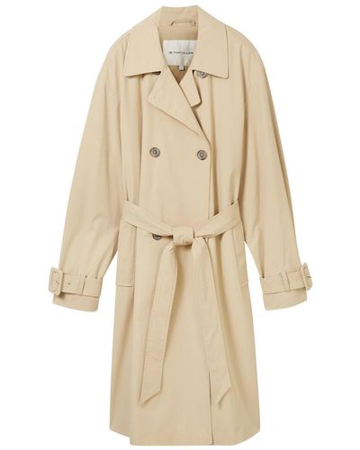 Tom Tailor Trenchcoat mit Gürtel - Natur