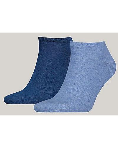 Tommy Hilfiger Pack de 2 calcetines cortos de algodón - Azul