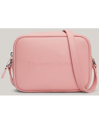 Tommy Hilfiger Essential Embossed Logo Camera Bag - Pink