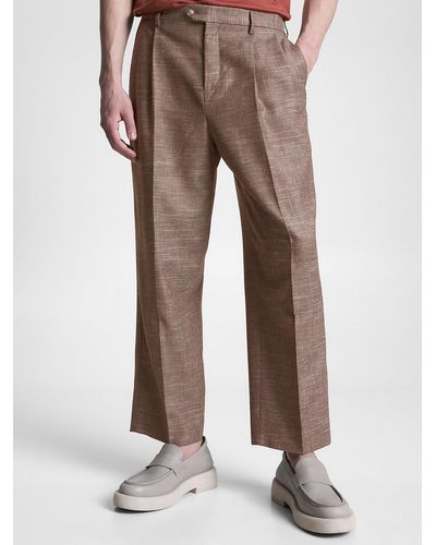 Tommy Hilfiger Pressed Crease Trousers - Brown