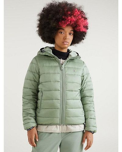 Fondo verde triángulo brumoso Plumíferos y chaquetas acolchadas Tommy Hilfiger de mujer | Rebajas en  línea, hasta el 55 % de descuento | Lyst