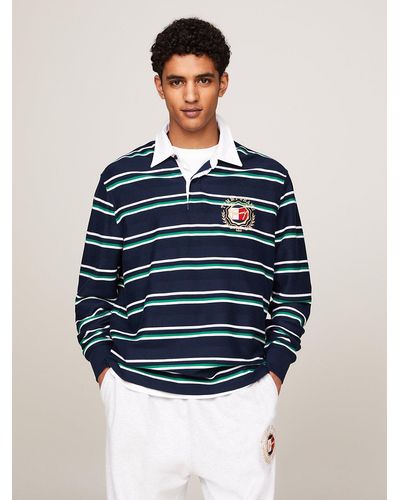 Tommy Hilfiger Prep Explorer Casual Fit Rugby Shirt - Blue