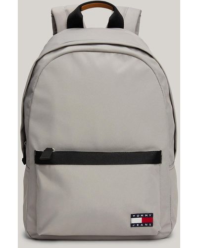 Tommy Hilfiger Essential Badge Dome Backpack - Grey